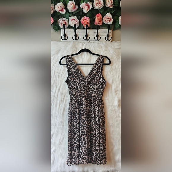 Selects Sexy Leopard Print Sleeveless Dress - Picture 4 of 8